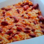 Guiso de judias pintas con  arroz